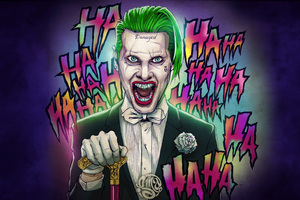 Jared Leto Haunting Joker (320x240) Resolution Wallpaper