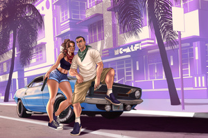 Jason And Lucia Caminos Gta 6 (2560x1700) Resolution Wallpaper