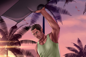 Jason Gta Vi Protagonist (2560x1080) Resolution Wallpaper