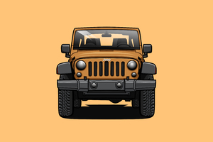 Jeep Artwork (2932x2932) Resolution Wallpaper
