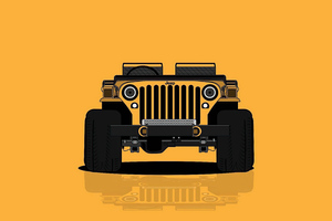 Jeep Minimal 5k Wallpaper