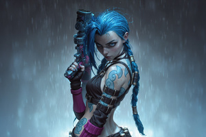 Jinx A League Of Legends Icon (1280x800) Resolution Wallpaper