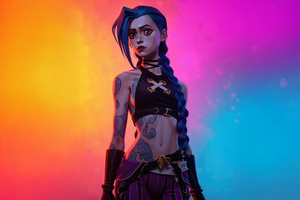 Jinx Arcade Anarchy (2560x1080) Resolution Wallpaper