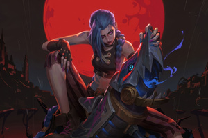 Jinx Arcane League Of Legends 2024 (2560x1024) Resolution Wallpaper