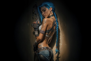Jinx Pow Pow Princess Of Havoc (2560x1080) Resolution Wallpaper
