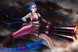 Jinx The Chaos Queen (2560x1600) Resolution Wallpaper