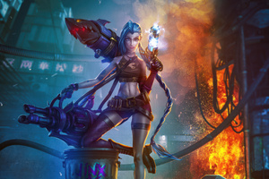 Jinx The Loose Cannon (2560x1600) Resolution Wallpaper