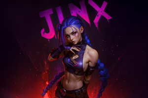 Jinx The Queen Of Mayhem (1366x768) Resolution Wallpaper