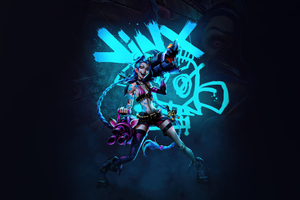 Jinx Whispers Of Fate (2560x1440) Resolution Wallpaper