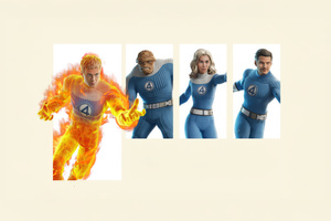 Johnny Storm In The Fantastic Four First Steps X Fortnite (1336x768) Resolution Wallpaper