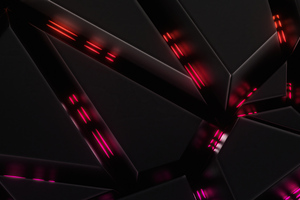 Joining Pieces Abstract Glow 4k