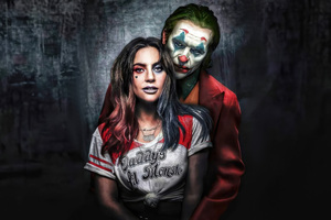 Joker And Harley Passion (7680x4320) Resolution Wallpaper