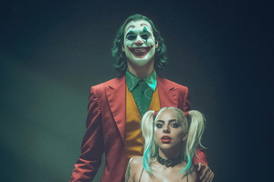 Joker And Harley Quinn Insanity (2932x2932) Resolution Wallpaper
