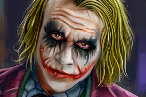 Joker Closeup Artwork 4k