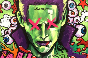 Joker Damaged Painting