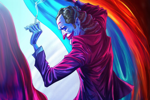 Joker Dance In Smoke Wallpaper