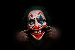 Joker Forced Smile Wallpaper