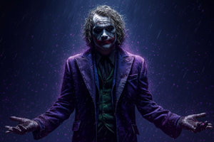 Joker Ghost In Dark Wallpaper