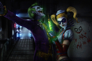 Joker Harley Quinn Laughing