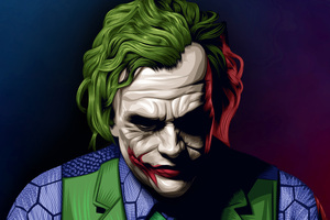 Joker Heath Ledger Illustration