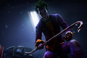 Joker Holding Crowbar
