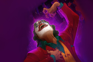 Joker Infamous Laughter (2048x1152) Resolution Wallpaper