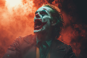 Joker Laugh Of Madness (2048x1152) Resolution Wallpaper