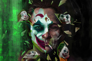 Joker Put On A Happy Face Artwork Wallpaper