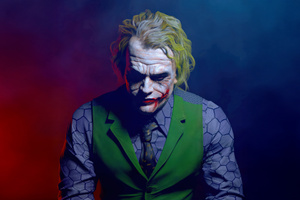 Joker Smile Carved In Fire (3440x1440) Resolution Wallpaper