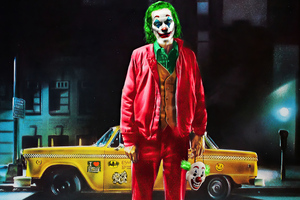Joker Taxi Driver 4k Wallpaper