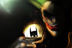 Joker Tosing Batman 4k