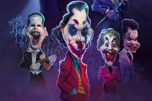 Joker Weird Face Art