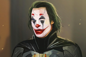 Joker X Batman Suit 4k Wallpaper