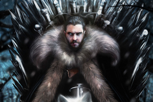 Jon Snow Game Of Thrones Season 8 Artwork