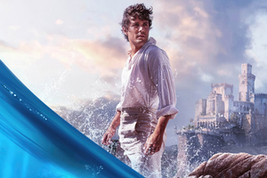 Jonah Hauer King As Prince Eric In The Little Mermaid Movie (1360x768) Resolution Wallpaper