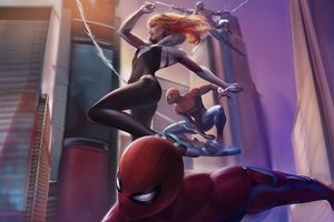 Journey Through The Spider Verse (2560x1600) Resolution Wallpaper