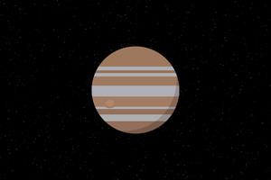 Jupiter Planet Minimalism 4k