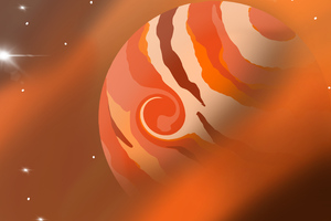 Jupiter Space Digital Art (2560x1024) Resolution Wallpaper