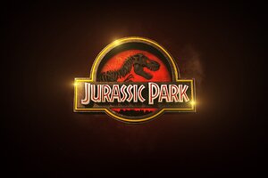 Jurassic Park Logo (1360x768) Resolution Wallpaper