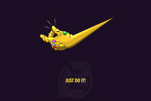 Just Do It Thanos 4k Wallpaper