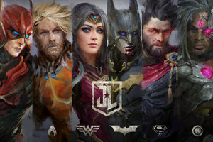 Justice League Fanart Wallpaper
