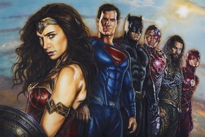 Justice League Paint Art