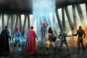Justice League Vs Darkseid 4k (1336x768) Resolution Wallpaper