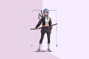 Katan With Sword (2560x1024) Resolution Wallpaper