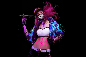 Kda Akali 2025 (2560x1080) Resolution Wallpaper