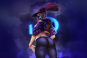 Kda Akali Rising (1600x1200) Resolution Wallpaper