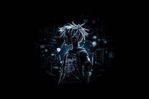 Kid Cyberpunk Minimal (2932x2932) Resolution Wallpaper