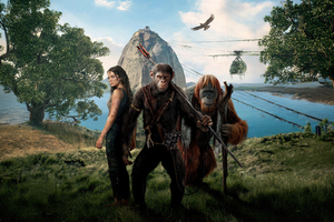 Kingdom Of The Planet Of The Apes International Poster (3840x2400) Resolution Wallpaper