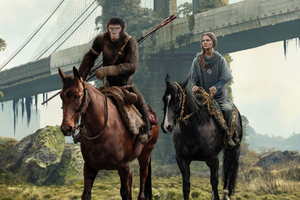 Kingdom Of The Planet Of The Apes Movie Final Poster (2560x1080) Resolution Wallpaper
