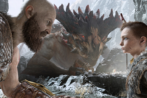Kratos And Atreus Fanart 4k (1280x800) Resolution Wallpaper